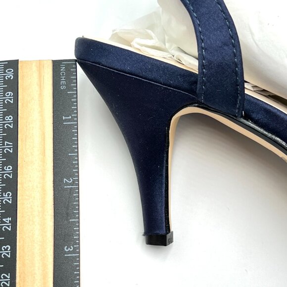 Touch Ups‎ Womens Size 6 Reagan Navy Blue Dress Sandals Heels Shoes 4125M - Picture 11 of 13